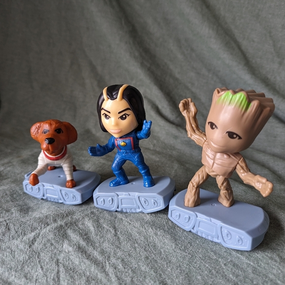 5/$20 🌼 Marvel Guardians Of The Galaxy 3 McDonalds 2023 Groot Mantis Cosmo 3p - Picture 1 of 12